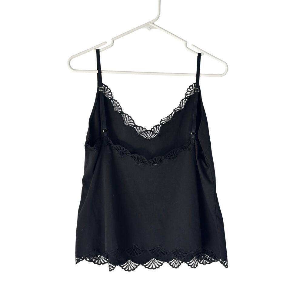 Natori Lace Trim Cami Large 100% cotton Like New